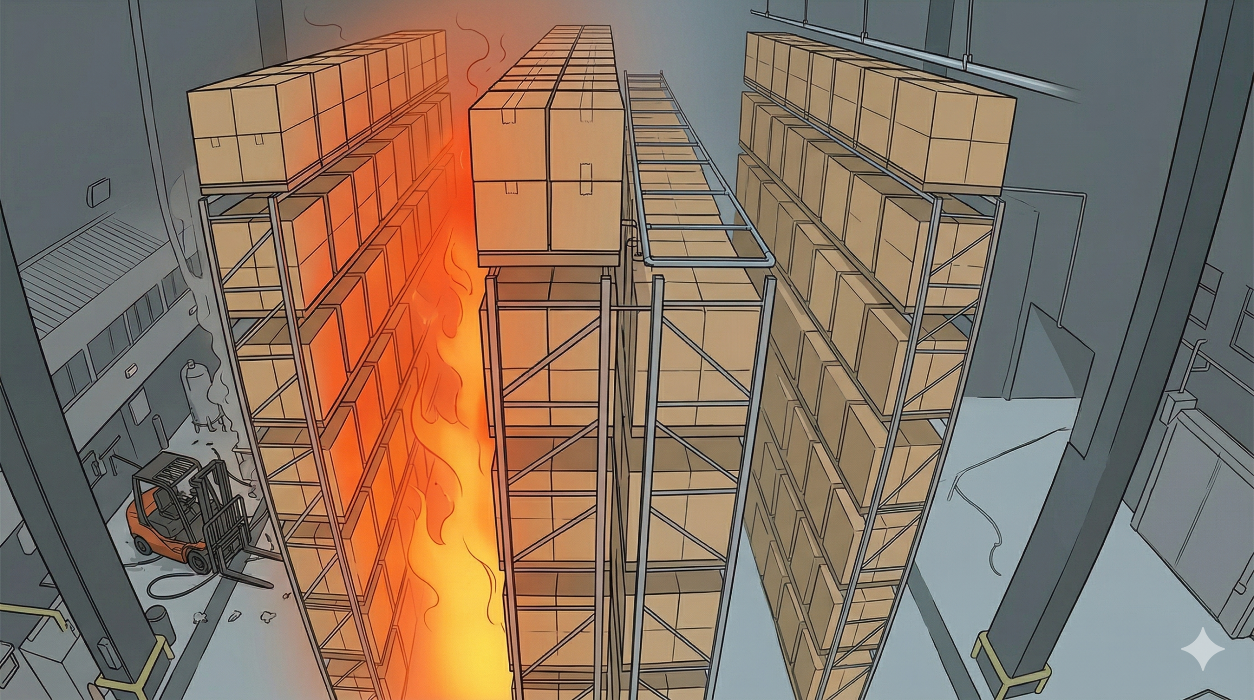 倉庫自動撒水設備設計指引 (2)：熱流空間 (Flue Space)